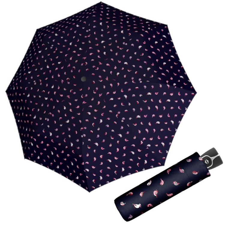 Obrázek z DOPPLER Fiber Magic Birds - dámský plně automatický deštník modrá 