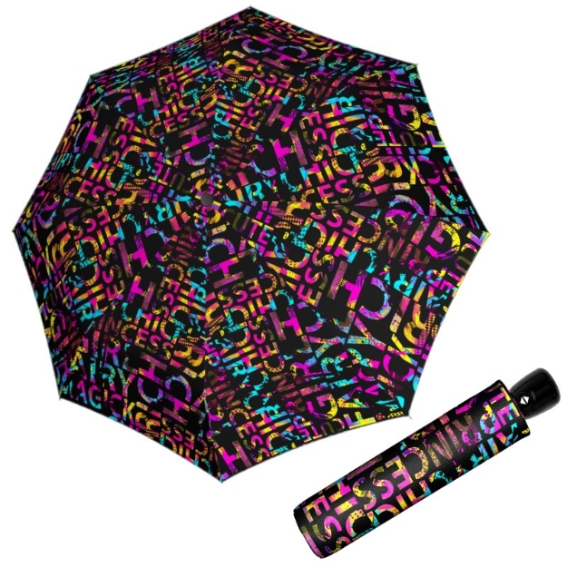 Obrázek z DOPPLER Modern Art Magic - dámský plně automatický deštník černá 