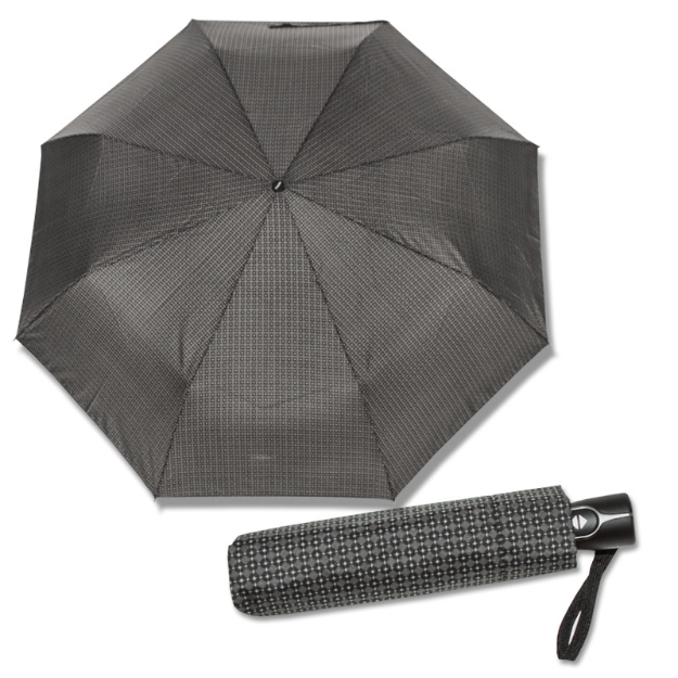 Obrázek z DOPPLER Magic Fiber - pánský plně automatický deštník šedá 