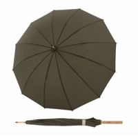 DOPPLER Nature Long Bamboo Deep Olive - EKO deštník zelená