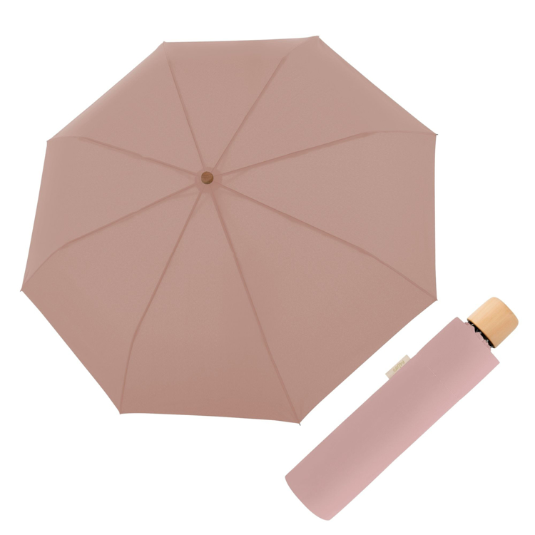 Obrázek z DOPPLER Nature Mini uni gentle rose FSC® - EKO deštník růžová 