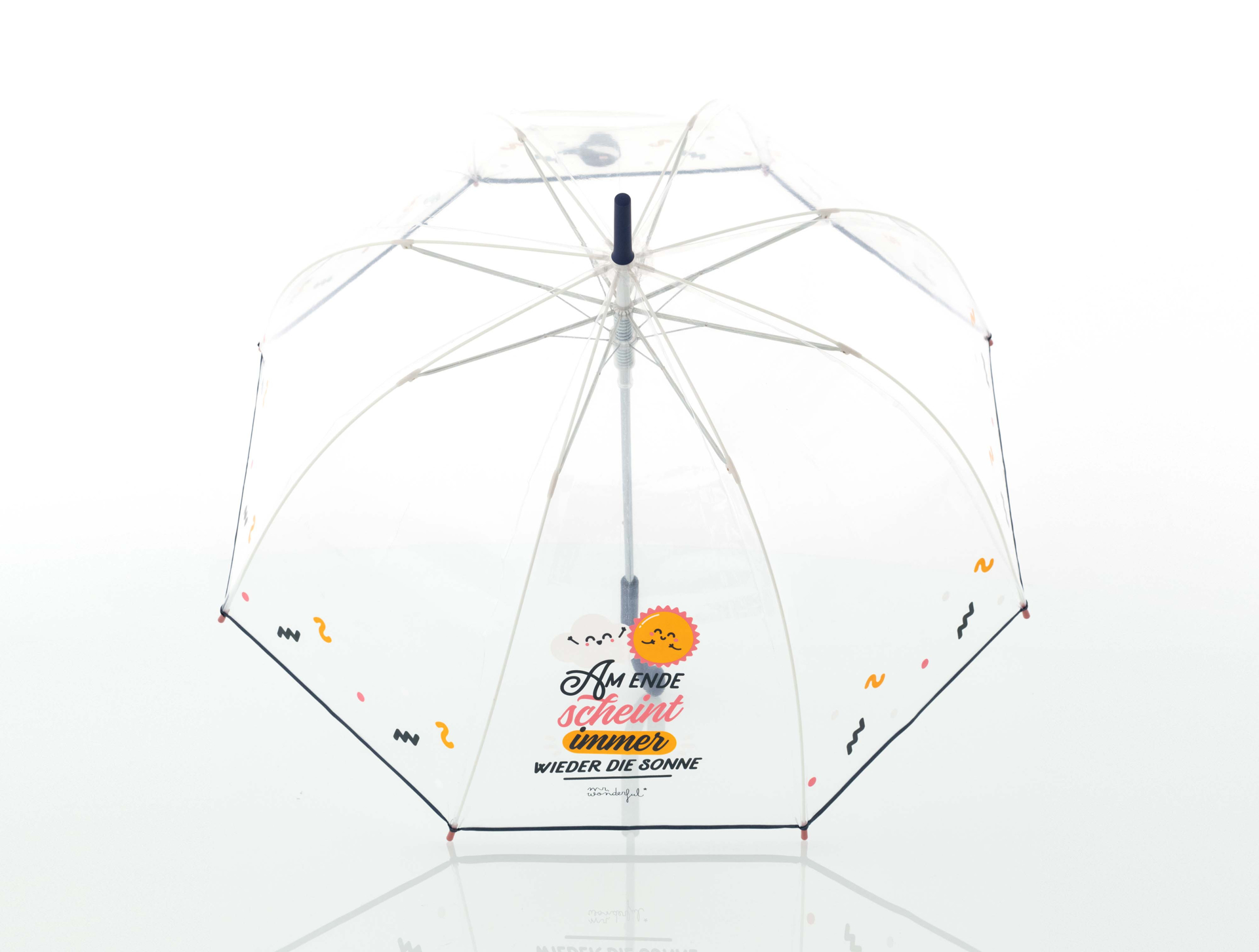 DOPPLER Kids Lang AC Transparent SUNSHINE průhledný dětský holový deštník transparentní 77354MW02