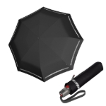 Obrázek z KNIRPS T.200 Reflective black - elegantní plně automatický deštník černá 