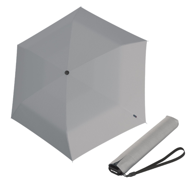 Obrázek z Knirps US.050 ultra light slim manual stone- lehký dámský skládací plochý deštník šedá 