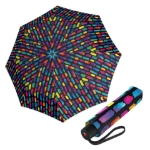Obrázek z Knirps A.050 medium manual create black - elegantní skládací deštník vícebarevný 