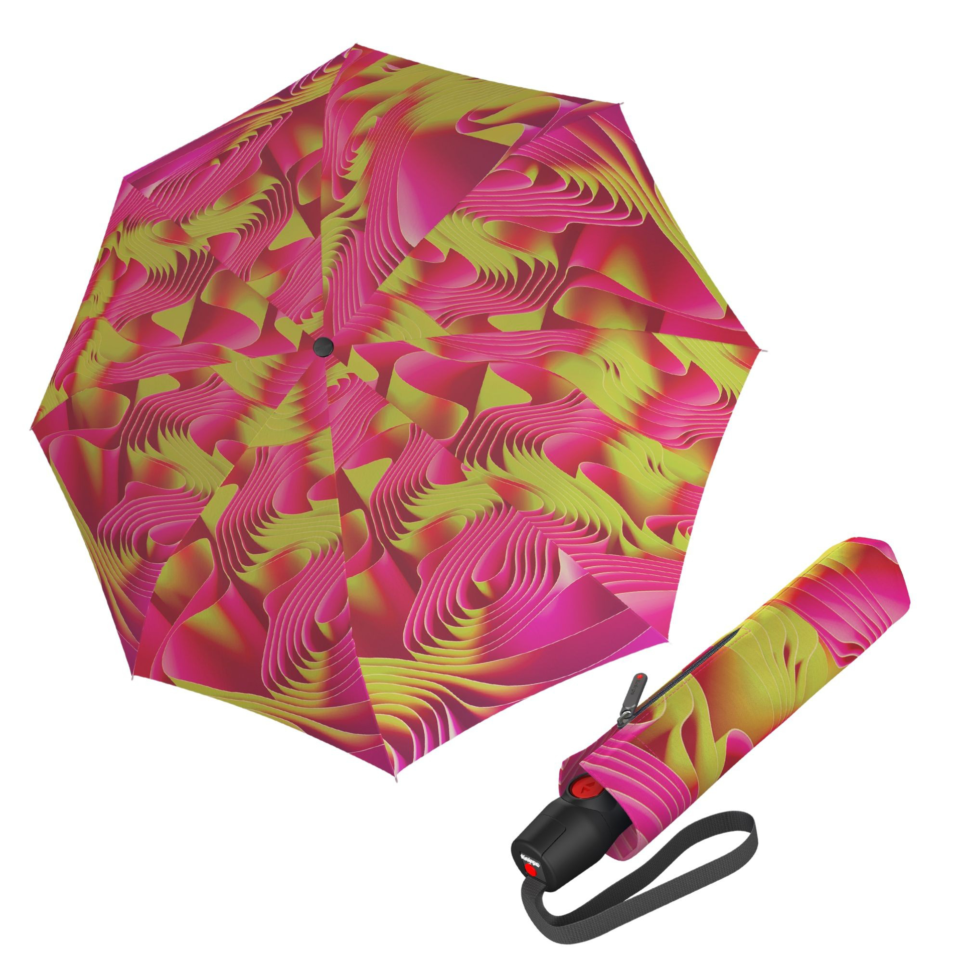 Knirps T .200 medium duomatic waves sun elegantní plně automatický deštník vícebarevný