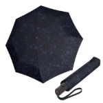 Obrázek z Knirps Re3 Duomatic structureblue - lehký skládací deštník zelená 