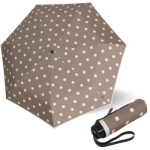 Obrázek z KNIRPS T.020 DOT ART TAUPE - ultralehký skládací deštník béžová 