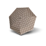 Obrázek z KNIRPS T.020 DOT ART TAUPE - ultralehký skládací deštník béžová 