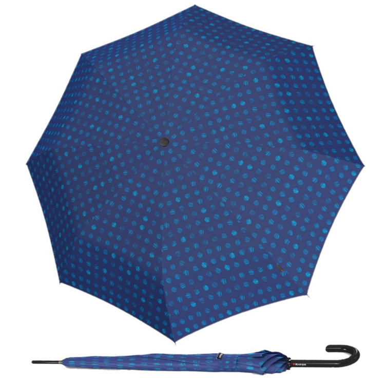 Obrázek z KNIRPS A.760 STICK PINTA AQUA - elegantní holový vystřelovací deštník modrá 