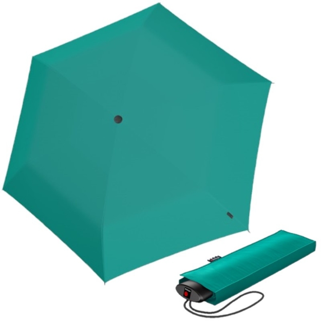 Obrázek z KNIRPS AS.050 SLIM SMALL PACIFIC - lehký dámský skládací plochý deštník zelená 