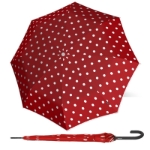Obrázek z KNIRPS T.760 DOT ART RED - elegantní holový vystřelovací deštník červená 