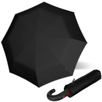 KNIRPS T.260 Meduim Duomatic BLACK - elegantní pánský plně automatický deštník černá