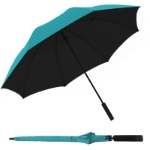 Obrázek z Knirps U.900 XXL TURQUOISE WITH BLACK - ultralehký holový deštník modrá 