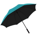 Obrázek z Knirps U.900 XXL TURQUOISE WITH BLACK - ultralehký holový deštník modrá 