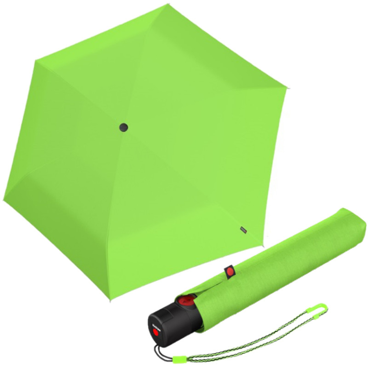 Obrázek z KNIRPS U.200 NEON GREEN - elegantní dámský plně automatický deštník zelená 