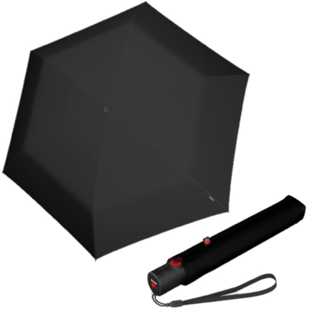 Obrázek z KNIRPS U.200 BLACK - elegantní dámský plně automatický deštník černá 