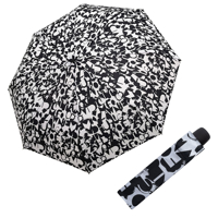 DERBY Hit Mini Lettering BlackWhite - dámský skládací deštník vícebarevný