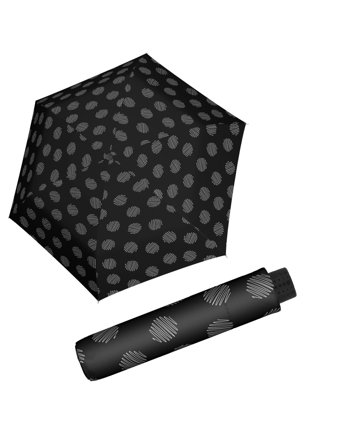 Doppler Havanna Fiber SOUL Dámský ultralehký mini deštník černá 722365SU01