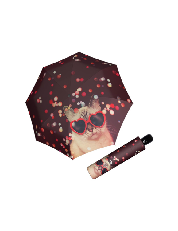 Obrázek z DOPPLER Modern Art Magic - dámský plně automatický deštník červená 