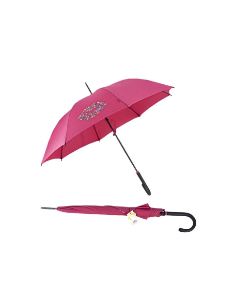 Obrázek z DOPPLER Long Flex AC Kiss Pink UV Protection - dámský holový vystřelovací deštník růžová 