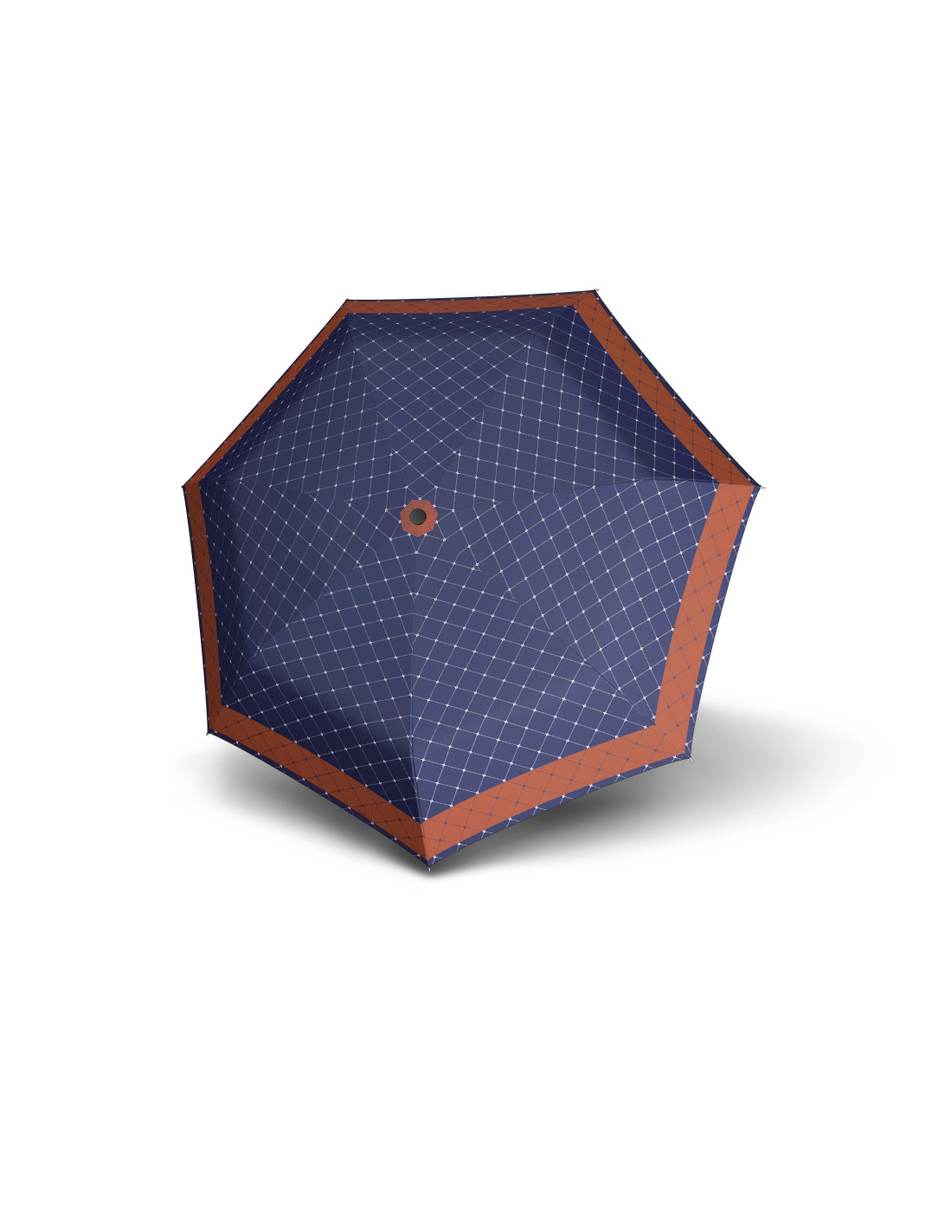 DOPPLER Carbonsteel Long Rete dámský holový vystřelovací deštník modrá 714765RE02