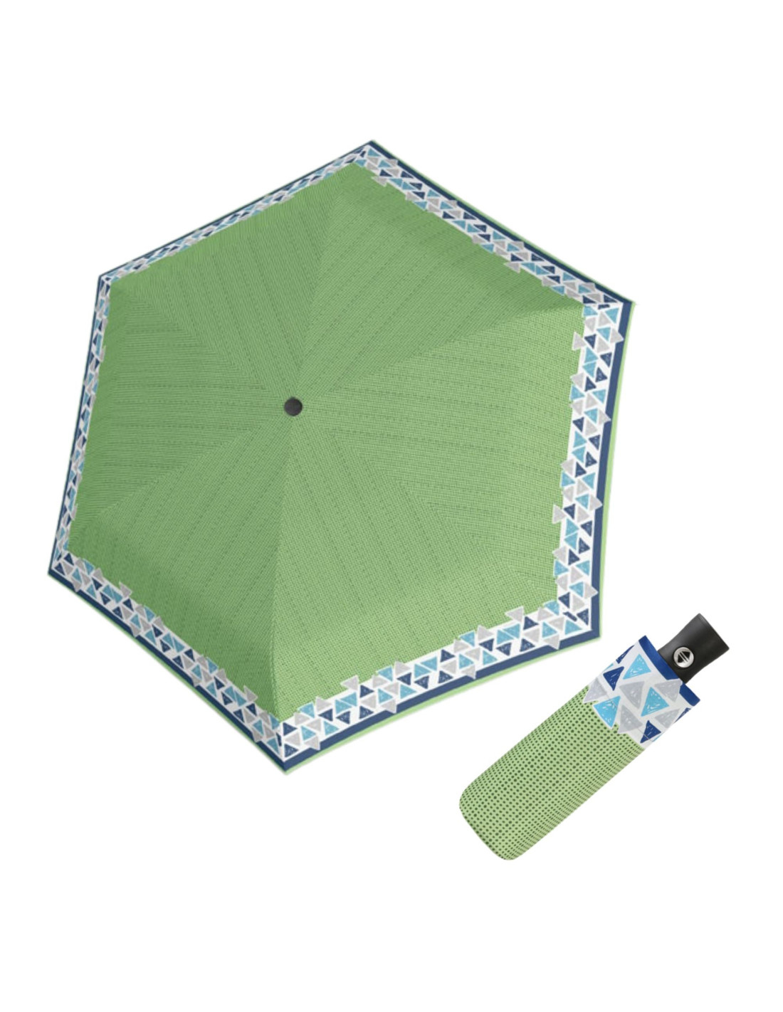 DOPPLER Fiber Magic XS SIERRA dámský plně automatický deštník zelená 747465SI03