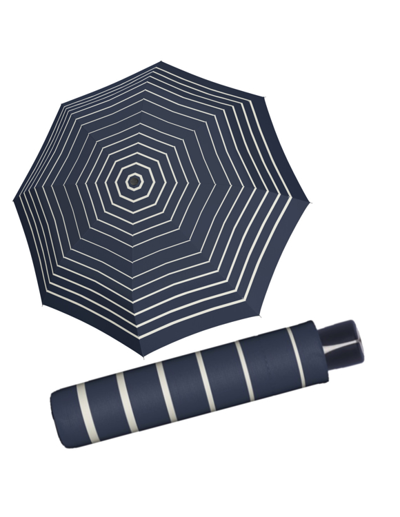 Obrázek z DOPPLER Fiber Mini Timeless - dámský skládací deštník modrá 