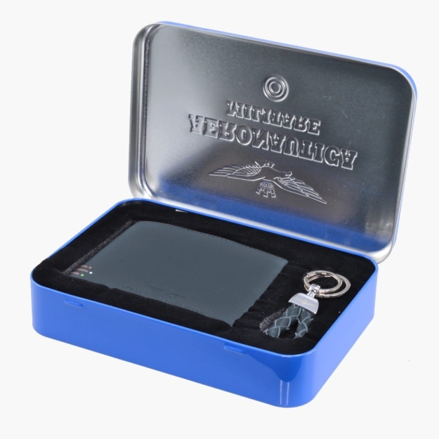 Obrázek z Set Peněženka a přívěsek Aeronautica Militare Gift AM-191-05 modrá 