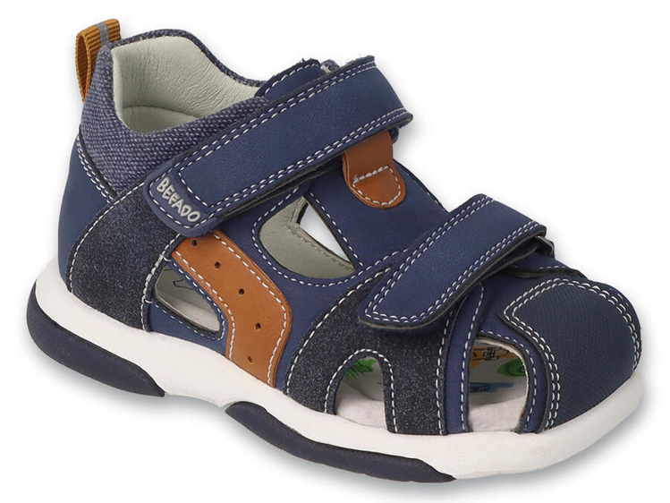 Obrázek z BEFADO 170X085 chlapecké sandálky ROLLER modré 