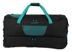 Obrázek z Travelite Basics Wheeled duffle L exp Black/petrol 98/119 L 