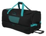 Obrázek z Travelite Basics Wheeled duffle L exp Black/petrol 98/119 L 