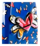 Obrázek z Heys Tween Spinner Flying Hearts Purple 39 L 