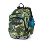 Obrázek z Bagmaster ALFA 25 B školní tříkomorový batoh – stíhačky Zelená 18 l 