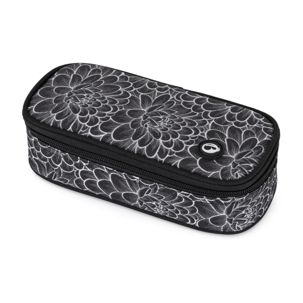 Obrázek z Bagmaster PORTO 25 A školní penál – černo-bílý Černá 