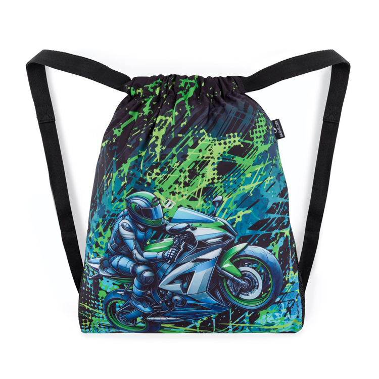 Obrázek z Bagmaster SÁČEK DOPI 25 B školní na přezůvky / tělocvik – motorka Modrá 1,5 l 