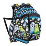 Obrázek z Bagmaster BETA 25 A malý školní set pro prvňáčky – papoušek Černá 18 l 