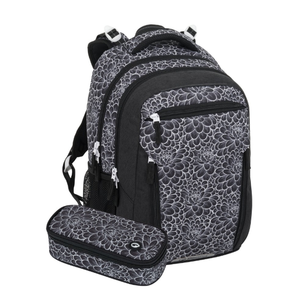 Obrázek z Bagmaster PORTO 25 A studentský set – černo-bílý Černá 29 l 