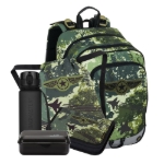 Obrázek z Bagmaster ALFA 25 B velký školní set pro prvňáčky – stíhačky Zelená 18 l 