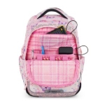 Obrázek z Bagmaster DOPI 25 A velký školní set pro prvňáčky – motýlci Růžová 18 l 