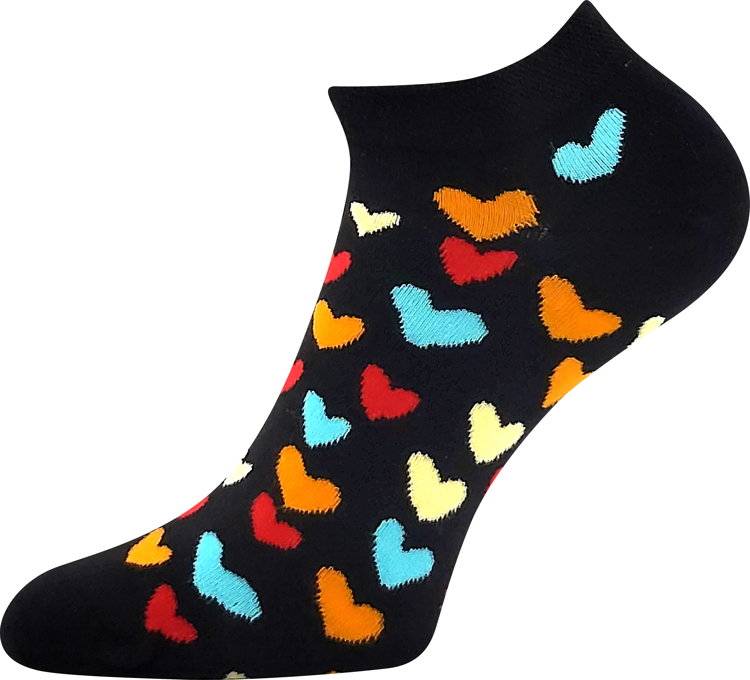 Obrázek z LONKA Ponožky barevné DEWOW s obrázky SRDÍČEK (3 páry) 
