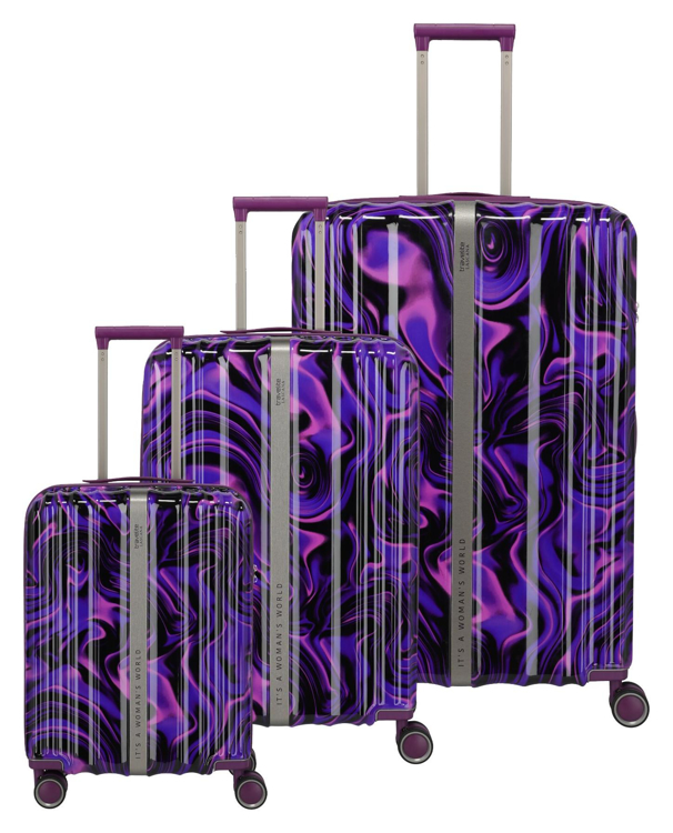 Obrázek z Travelite Lascana Edition S,M,L Purple Swirl S: 37 l / 
M: 63/69 l / 
L: 101 L 