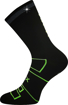 Obrázek z VOXX Ponožky sportovní REFLEXON s reflexním prvkem ČERNÉ s neon zelenou 