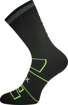 Obrázek z VOXX Ponožky sportovní REFLEXON s reflexním prvkem ČERNÉ s neon zelenou 
