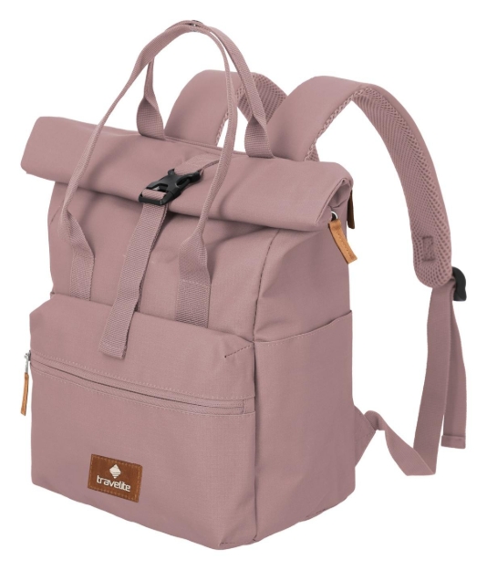 Obrázek z Travelite Basics Short Handle Roll-up Smoky rose 11/14 L 