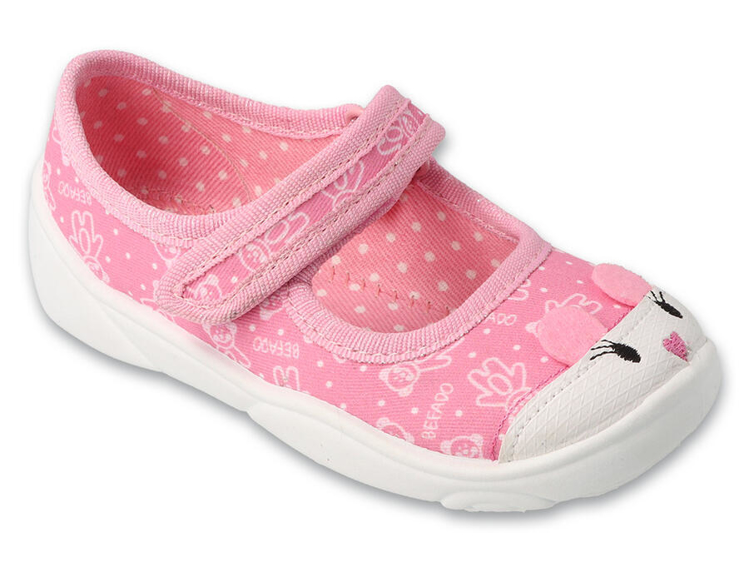 Obrázek z BEFADO 209P041 dívčí balerínky růžové ouška 