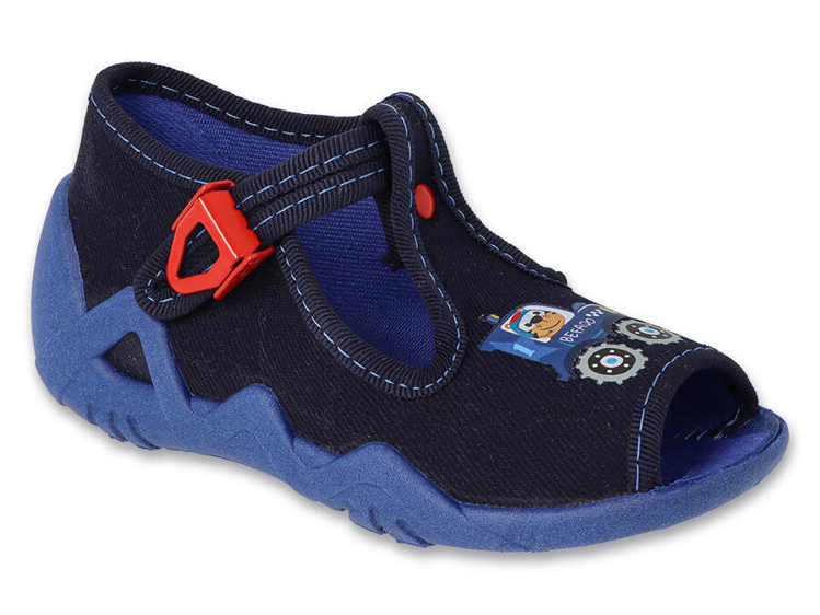 Obrázek z BEFADO 217P1 chlapecké sandálky modré auto 