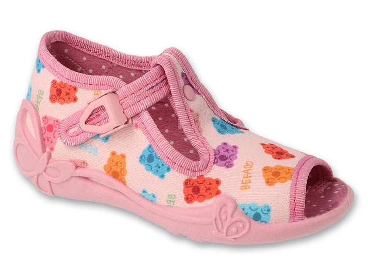 Obrázek z BEFADO 213P144 dívčí bačkorky medvídci 