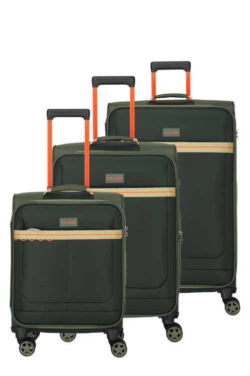 Obrázek z Travelite Color Craze S,M,L Olive S: 36 l / M: 61/66 l / L: 86 L 