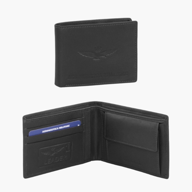 Obrázek z Peněženka Aeronautica Militare New Eagle AM-241-01 černá 